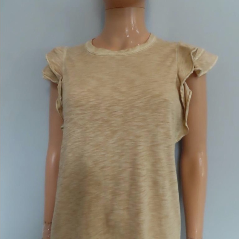Veronica Beard Akeela Ruffled Cap Sleeve Blouse in XS